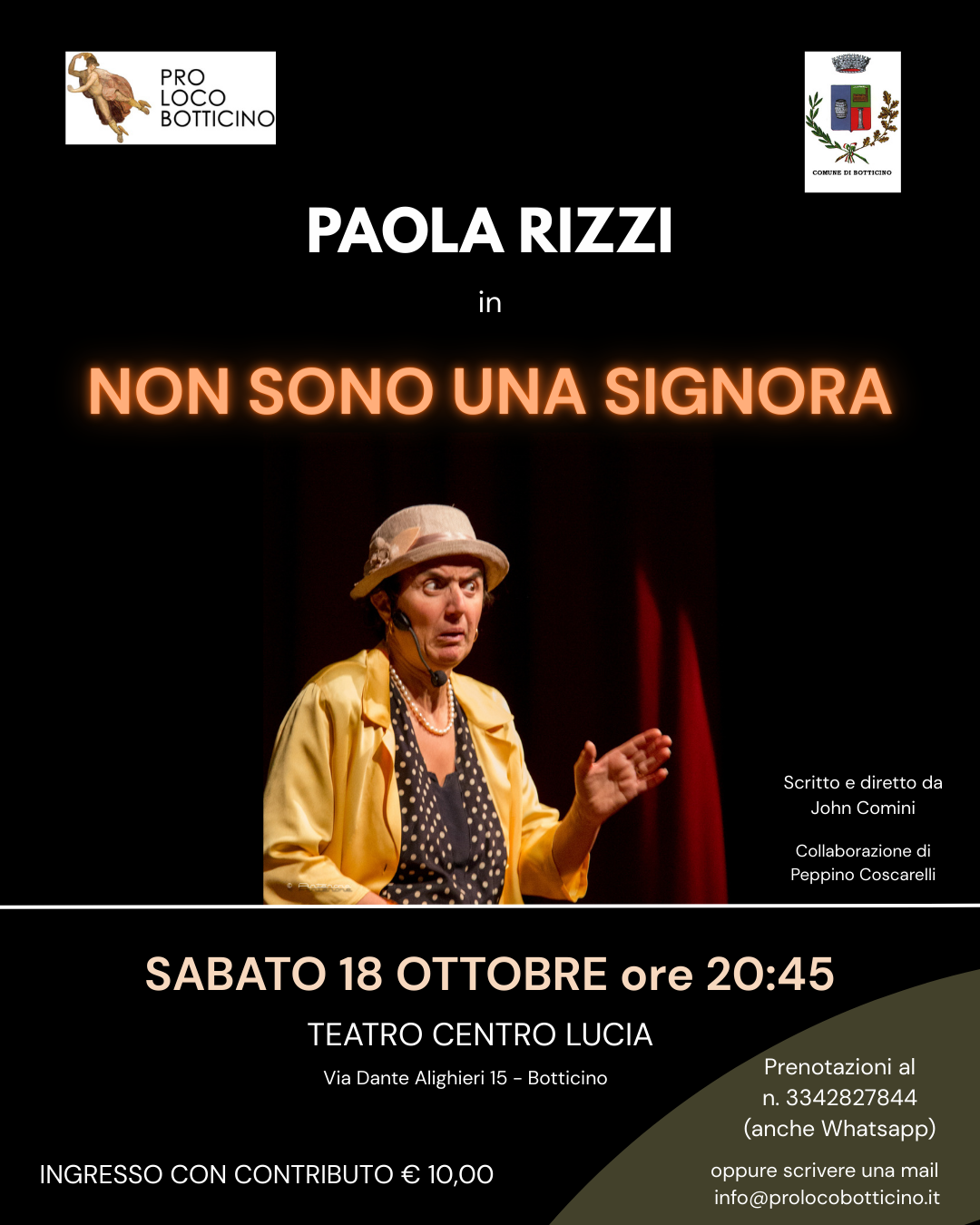 Paola Rizzi in Non sono una Signora