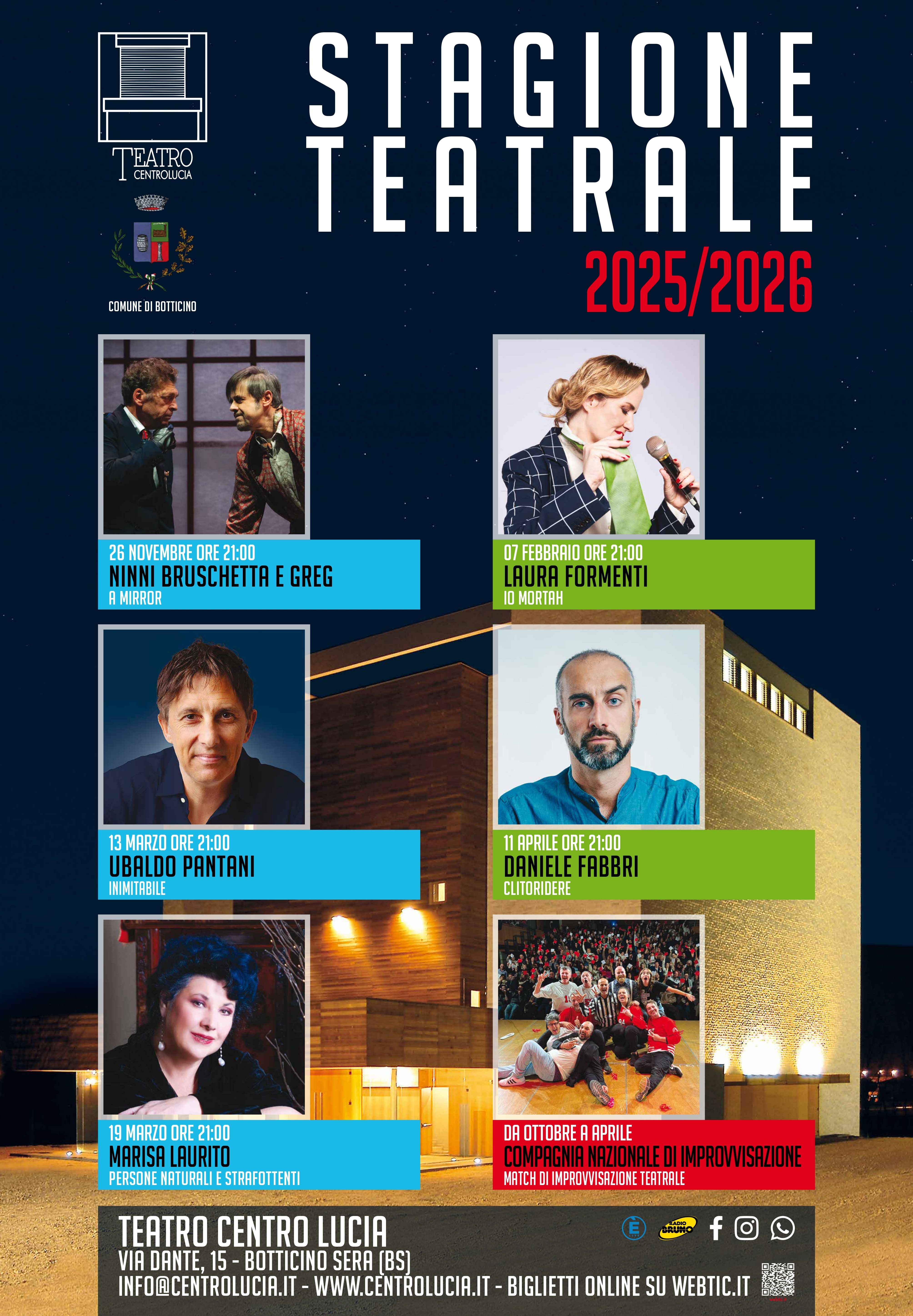 Stagione teatrale 2025/26 Marisa Laurito, Giancarlo Nicoletti, Guglielmo Poggi e Livio Beshir - Persone naturali e strafottenti